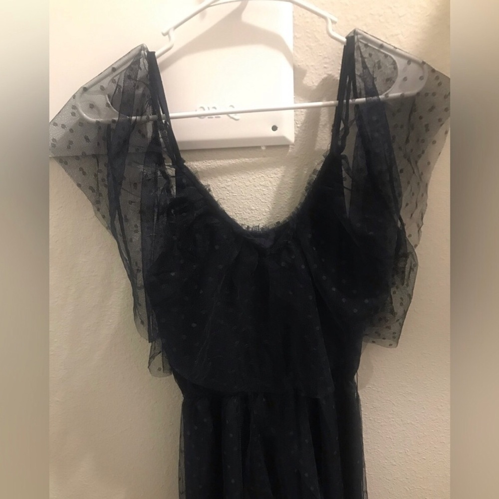 Joyfolie Black Sheer Dress NWOT - Picture 2 of 4